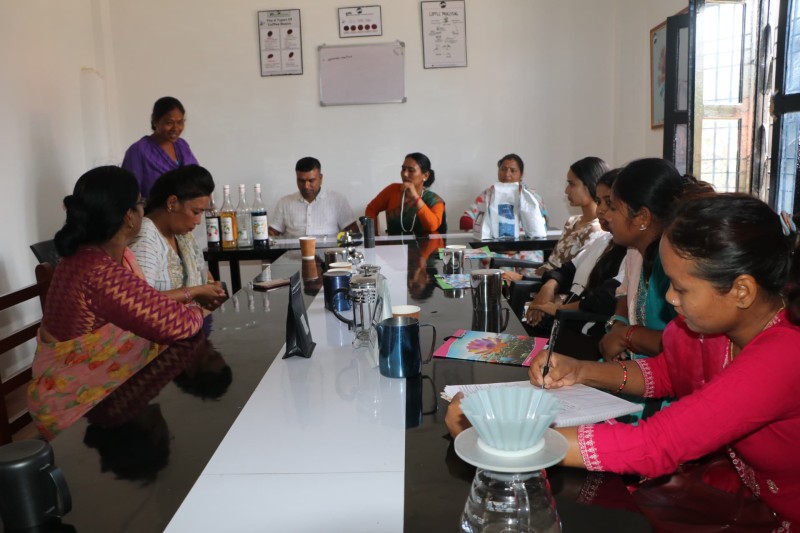 राप्ती गाउँपालिकामा कफी बनाउने तालिम सुरु