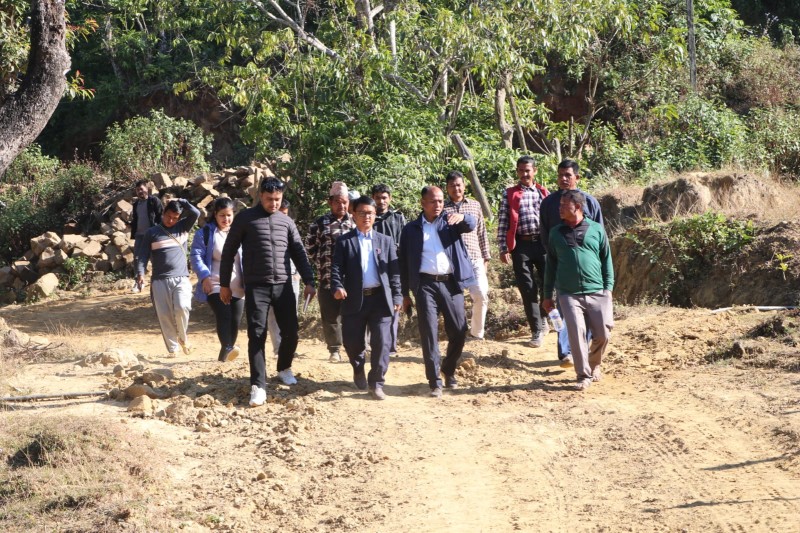 राप्ती–९ रुपाकोटमा जलवायु अनुकूल सिँचाइ योजना निर्माणका लागि स्थलगत अवलोकन