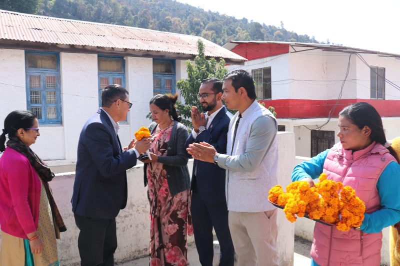 रेसुङ्ग नगरपालिका गुल्मीबाट सिकाइ अवलोकनमा आएको समुहलाइ रुन्टीगढी गाउँपालिकाद्वारा स्वगत