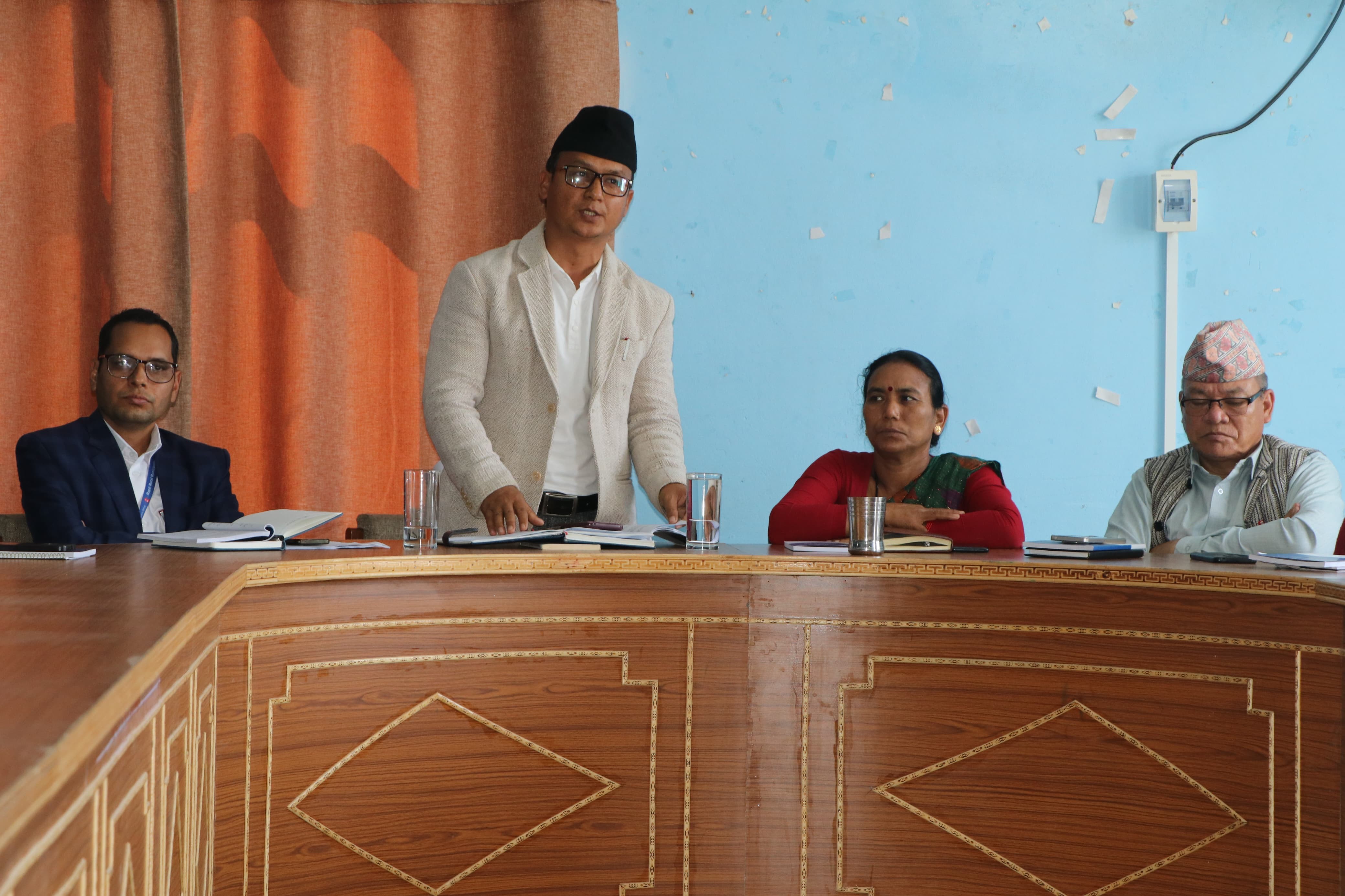 जिल्लामा पहिलो  लालपुर्जा  वितरण  राप्तीबाटै गर्ने गरि काम गरिरहेको छौ : अध्यक्ष विष्ट